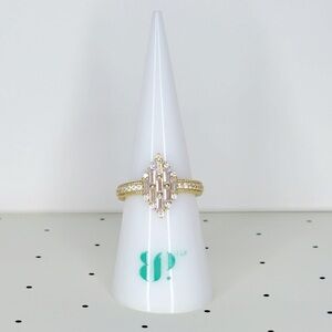 New Bomb Party Sterling Gold Vermeil "It's An Art Form" Ring Size 7 RG93117G